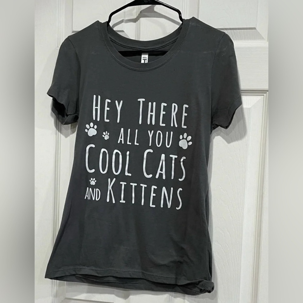 Tiger King T-shirt “Hey all you cool cats and kittens” Grey Size Large